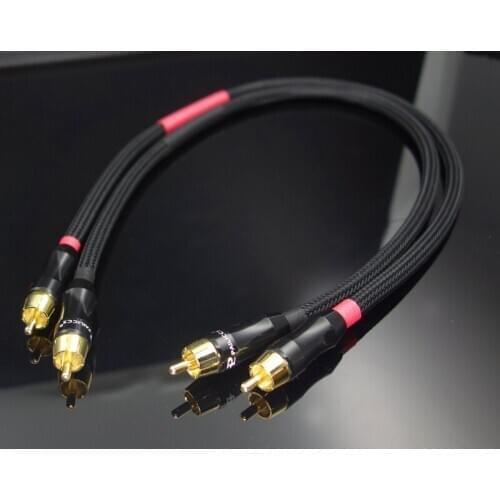 1 Pair High-grade snake king RCA connector 4N oxygen-free copper audio signal line
