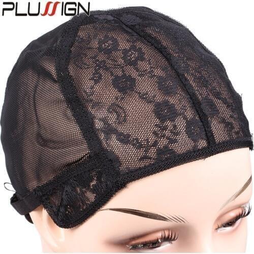 1Pcs/Lot Wig Caps For Making Wigs Adjustable Weaving Cap For Wig Making Large Medium Small Size Mesh Lace Wig Cap Black Color