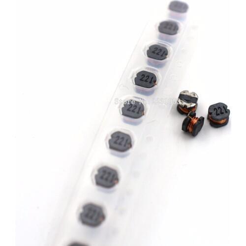 10PCS/LOT CD43 220uH 220UH 221 SMD Power Inductor 4.5*4.0*3.2mm SMD Inductance