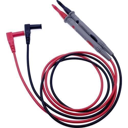 10A 20A Digital Multimeter probe Soft silicone wire Needle tip Universal test leads with Alligator clip a pair