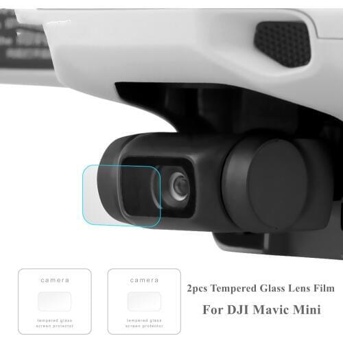 2Pcs Mavic Mini 2 Screen Protector Compatible 9H Hardness Anti-Scratch Tempered Glass Lens Film for DJI Mavic Mini 2 Accessories