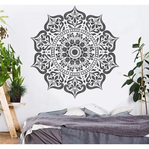 30 /50 cm size diy craft mandala mold for painting stencils stamped photo album embossed paper card on wood, fabric,wall stencil