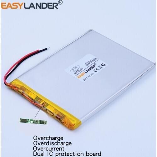 4570100 3.7V 3200mAh Rechargeable Li-Polymer Li-ion Battery For Bluetooth Notebook 7inch Tablet PC power bank PDA DVD 456999
