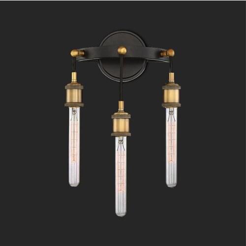 American E27 retro wall lamps bedroom living room corridor Loft Industrial Bar stairwell balcony wall sconces lights fixtures