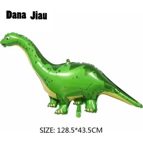Dana Jiau NEW dinosaur Foil Balloon Birthday party decoration Kids Toy Inflate helium Ballon animal zoo theme decorate ball