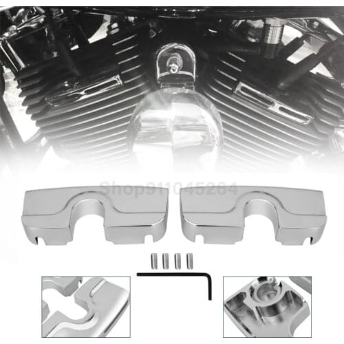 Motorcycle Engine Protector Ignition Coil Spark Plug Cover Guard For Harley Touring Road King Glide1999-2017 Models