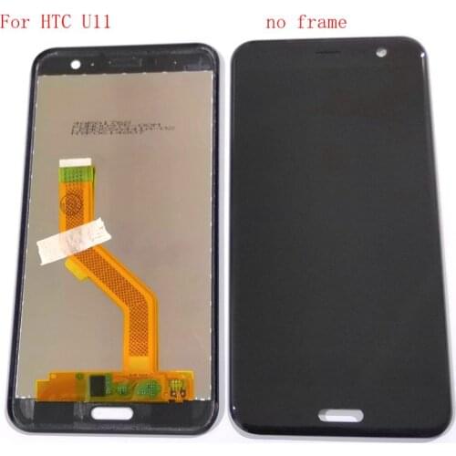 For Htc U11 u 11 Lcd Screen display +touch Glass DIgitizer Assembly Replacement Parts 2560*1440 For htc u-3w u-3u