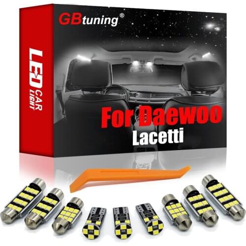GBtuning Error Free LED For Daewoo Lacetti For Lacetti Premiere 2002-2020 Vehicle Dome Map Indoor Lamp Interior Light Parts Kit