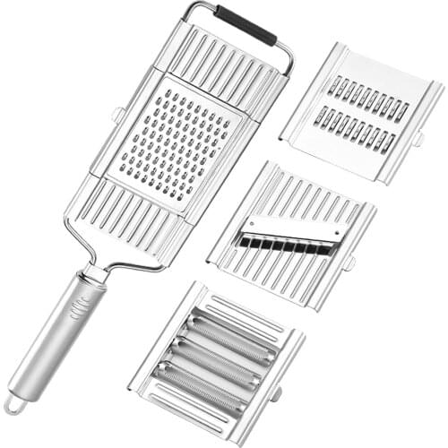 Shredder Cutter Stainless Steel Portable Manual Vegetable Slicer Easy Clean Grater With Handle Multi Purpose Home Kitchen Tool