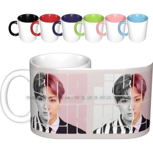Jungkook-Idol Ceramic Mugs Coffee Cups Milk Tea Mug Black Swan Mots World Boys Kpop Boys Rap Monster Suga Jin J Hope Jimin V