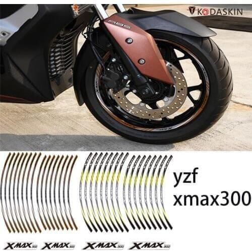 KODASKIN 2D Wheel Rim Emblem Sticker Decal for Yamaha XMAX300 xmax 300 yzf