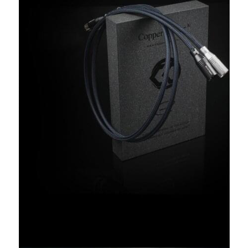 CopperColour Memento-BE XLR audiophile Audio cable CC Beryllium Copper interconnect cord pair with Silver- plated XLR connector