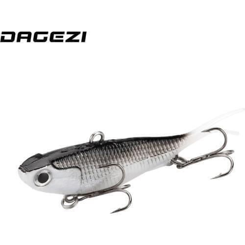DAGEZI Soft Fishing Bait With Fishing Hook 9.5cm 20g 1pcs PVC Fishing Lure Soft Artificial Bait For Carp Fishing Tackle