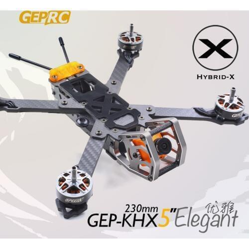 GEPRC GEP-KHX4/KHX5/KHX6 Hybrid-X Elegant 4mm Arm X Type Frame Kit w/ PDB 5V & 12V For RC Models DIY Quadcopter