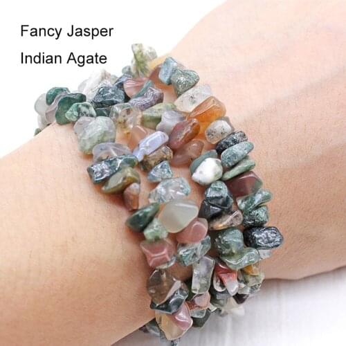 Natural India Agates Irregular Gravel Chip Stone Loose Spacer Beads For Jewelry Making 5-8mm Diy Bracelet Necklace