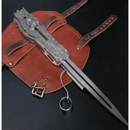 New type stainless steel shaped blade invisible sword sleeve sword movable doll Edward weapon sleeve sword can be ejected