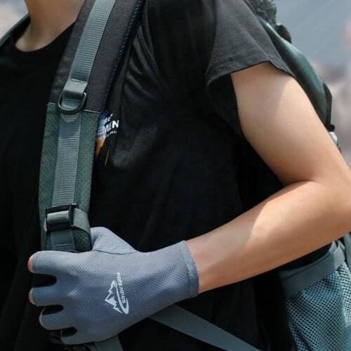 Outdoor Sun Protection Cycling Gloves Anti Skid Anti UV Breathable Fingerless Gloves Fishing Climbing Protection Gloves