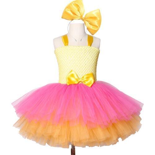 Princess Girls Tutu Dress For Girls Birthday Party Dress Up Children Lace Tulle Flower Girl Dress Kids Halloween Cosplay Costume