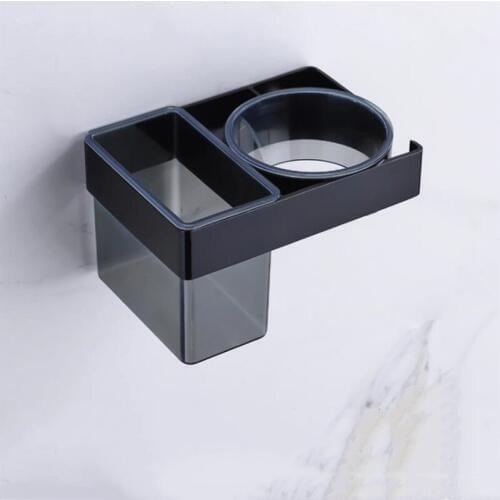 Practical Bathroom Hair Dryer Holder Aluminum Wall Mounted Rack Organizer Straightener Hairdryer Holder Shelf For Bathroom