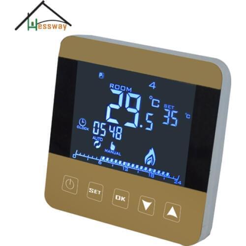 EU DIY Programmable heating thermostat temperature controller with Child lock