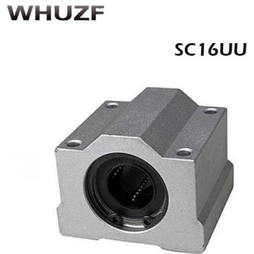 SC16UU 4pcs/set New SCS16UU 16mm Linear Ball Bearing Block Pillow Block For Cnc Parts SC16 Motion Slide Bushing Shaft
