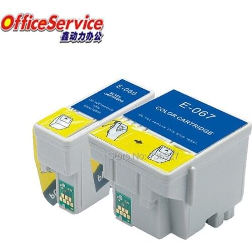 T066 T067 Compatible Ink Cartridges For Epson Stylus C48 inkjet printer, Full ink