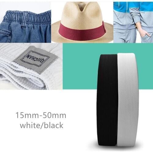 10meters Flat Elastic Band Sewing Clothing Accessories Nylon Webbing Garment Sewing Accessories Width 2cm 4cm 6cm