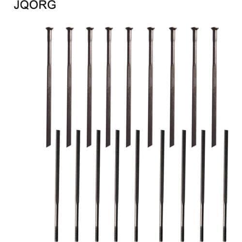 12 PCS A Lot Pillar Aero 1423 Racing Spokes Straight Pull Head Flat Body Black Color Road Bicycle Spokes OXIDE Black Bike Spokes