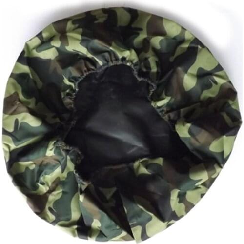 15inch Camouflage Green Car Spare Wheel Tire Tyre Cover Protector Tire Storage for RV Camper Truck Trailer Bus Van Lorry