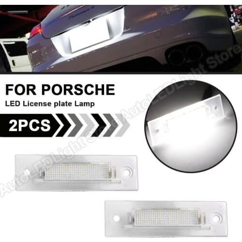 2Pcs For 964 PORSCHE 911 CARRERA 968 986 BOXSTER 993 996 GT3 Turbo GT2 Error Free LED License Plate Light Number Plate Lamp
