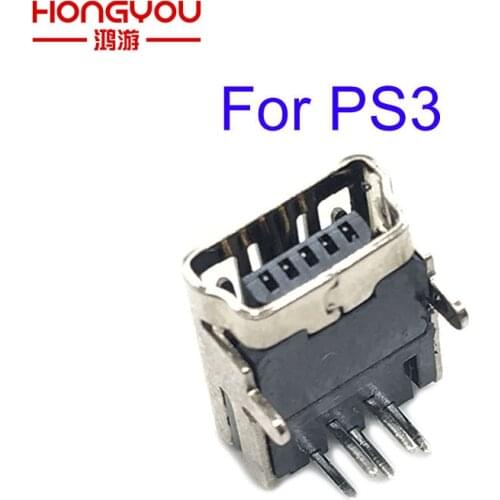 200Pcs Replacement power jack socket dock connector charger charging port for PS3 Comtroller gamepad