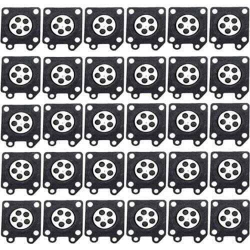 30Pcs Carburetor Parts Chainsaw Carburetor Membrane Pads For Zama Chainsaw Carburetor 2500/3800/4500/5200/5800 Accessories