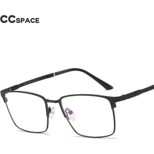49607 Square Retro Business Metal Glasses Frame for Men and Women Optical Fashion Computer Eyeglasses