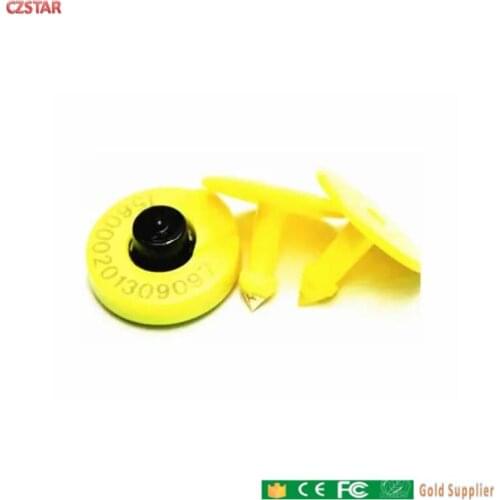 50pcs factory price UHF 840-960mhz ISO gen2 RFID Animal Ear tag UHF Pig Cattle Sheep Animal Ear Tag