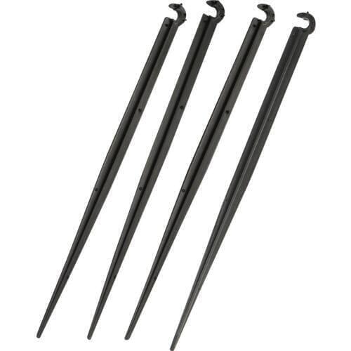 60 Pcs "C" Shape 4/7mm Hose Brackets 20cm Pipe Inserting Ground Stand Bracket Garden Irrigation Pipe Support Rod