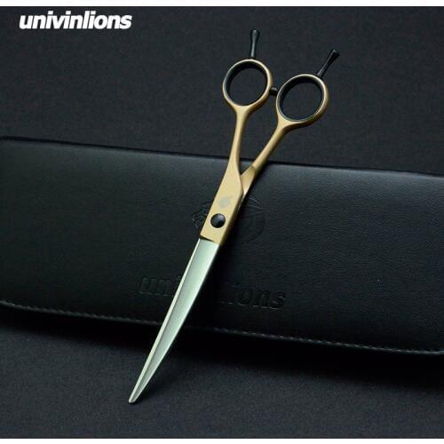 7" Pet Dogs Gromming Scissors Up Curved Shears Sharp Edge Animals Cat Upward Cutting Stainless Steel Barber Cutting Tools