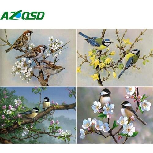 AZQSD 5D DIY Diamond Painting Bird Mosaic Full Square Drill Wall Art Diamond Embroidery Sale Animal Handicraft Home Decoration