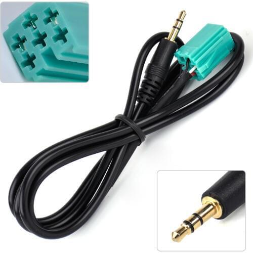 Beler Jack Aux Cable Auxiliary 3.5mm Input Adapter Audio Mp3 Interface fit for Renault Clio 2005 2006 2007 2008 2009 2010 2011
