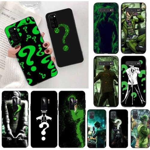 Detective Comics The Riddler TPU black Phone Case Cover Hull for Samsung S20 plus Ultra S6 S7 edge S8 S9 plus S10 5G lite 2020