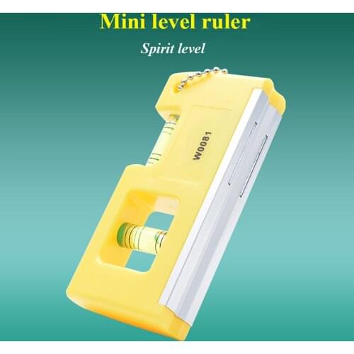 Portable High-Precision Quality Two Bubble Clamp Mini Foldable Aluminum Alloy Mechanical Level Measuring Ruler For Home Road