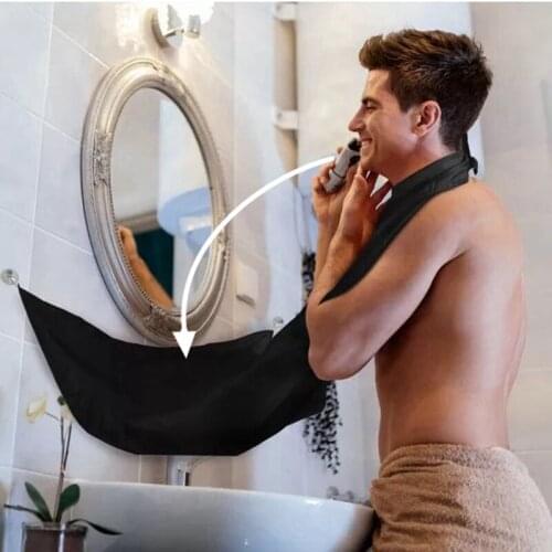 Male Beard Apron Beard Shaving Apron Care Bib Face Shaved Hair Adult Bibs Shaver Holder Apron for Hairdresser Gift for Man Clean