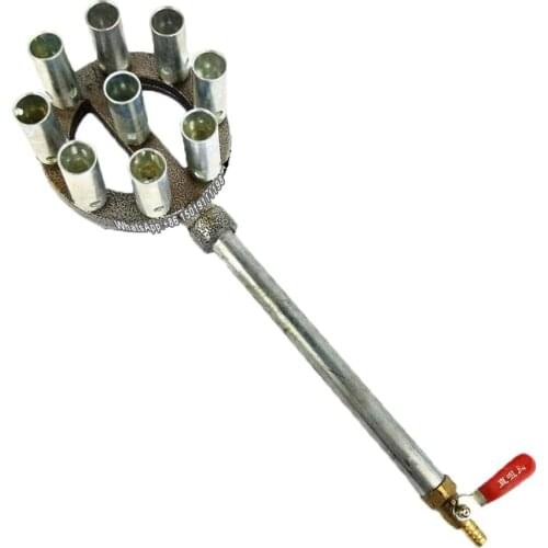 9 hole household gas stove,portable burner,desktop outdoor gas stove,high pressure fire burner,pan burner,barbecue gas stove