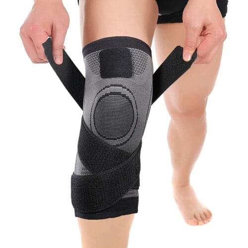 Knee Protection Straps Pressure Fitness Running Cycling Bandage Knee Support Braces Elastic Nylon Sports Compression Pad Sleeve