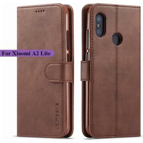 Xiaomi Mi A2 Lite Case Leather Vintage Phone Case For Xiaomi Mi A2 Lite Case Flip Magnetic Wallet Case On Xiaomi Mi A2 Cover Bag