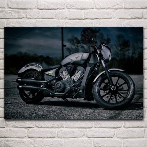 Cool super motorcycles black matte dream ride bike fanart living room home wall art decor print wood frame fabric poster KN758