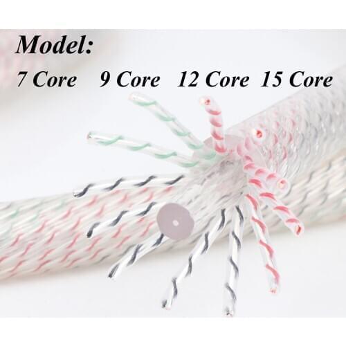 Hifi Audio 7N copper Wire Silver Plated DIY Custom 7/ 9/ 12 core Power Cord Speaker Cable For Amplifier CD Player