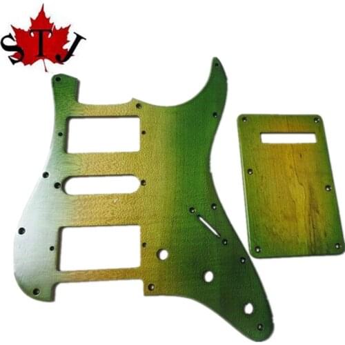 Maple wood STRAT GUITAR HSH Pickguard and back caver Backplate