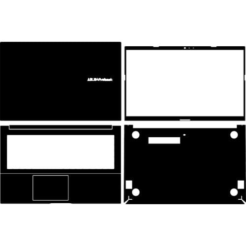 Carbon fiber Laptop Sticker Skin Decal Cover Protector for Asus Pro15 (2021) M5100U 15.6"