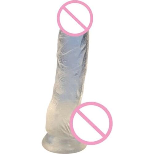 50LF Realistic Dildo Butt Plug with Suction Cup Masturbating Sex Toy for Adult Women Lesbian Couples
