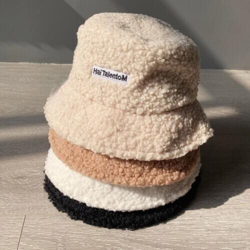 Outdoor Sun Protection Fisherman Hats For Women Foldable Bucket Hat Women Thick Woolen New Winter Autumn Cap Ladies Fashion Caps